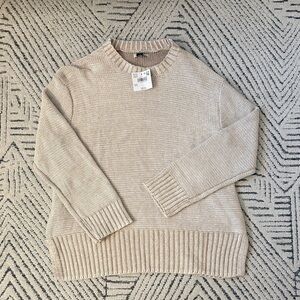 American Eagle Cream Knit Sweater